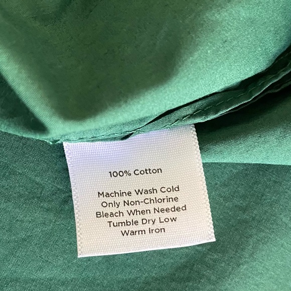 Talbots Women's Tank Top Sleeveless Cotton Top Green Ruffle Dot Small A - Picture 3 of 5